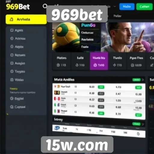 Análise da interface do usuário do site 969bet